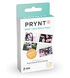 Prynt, .9 x 1.5 Mini Sticker ZINK Paper for The Prynt Pocket and Prynt Classic Instant Photo Printer - 20-pack (PP00009)