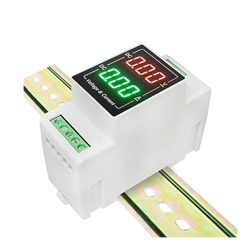 Compteur numérique intégré Rail Din DC 100V voltmètre ampèremètre 20A - 3