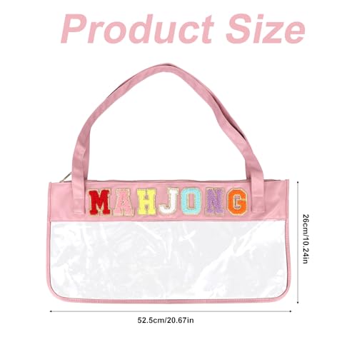 Bolsa transparente impermeable para fichas Mahjong miniatura 2