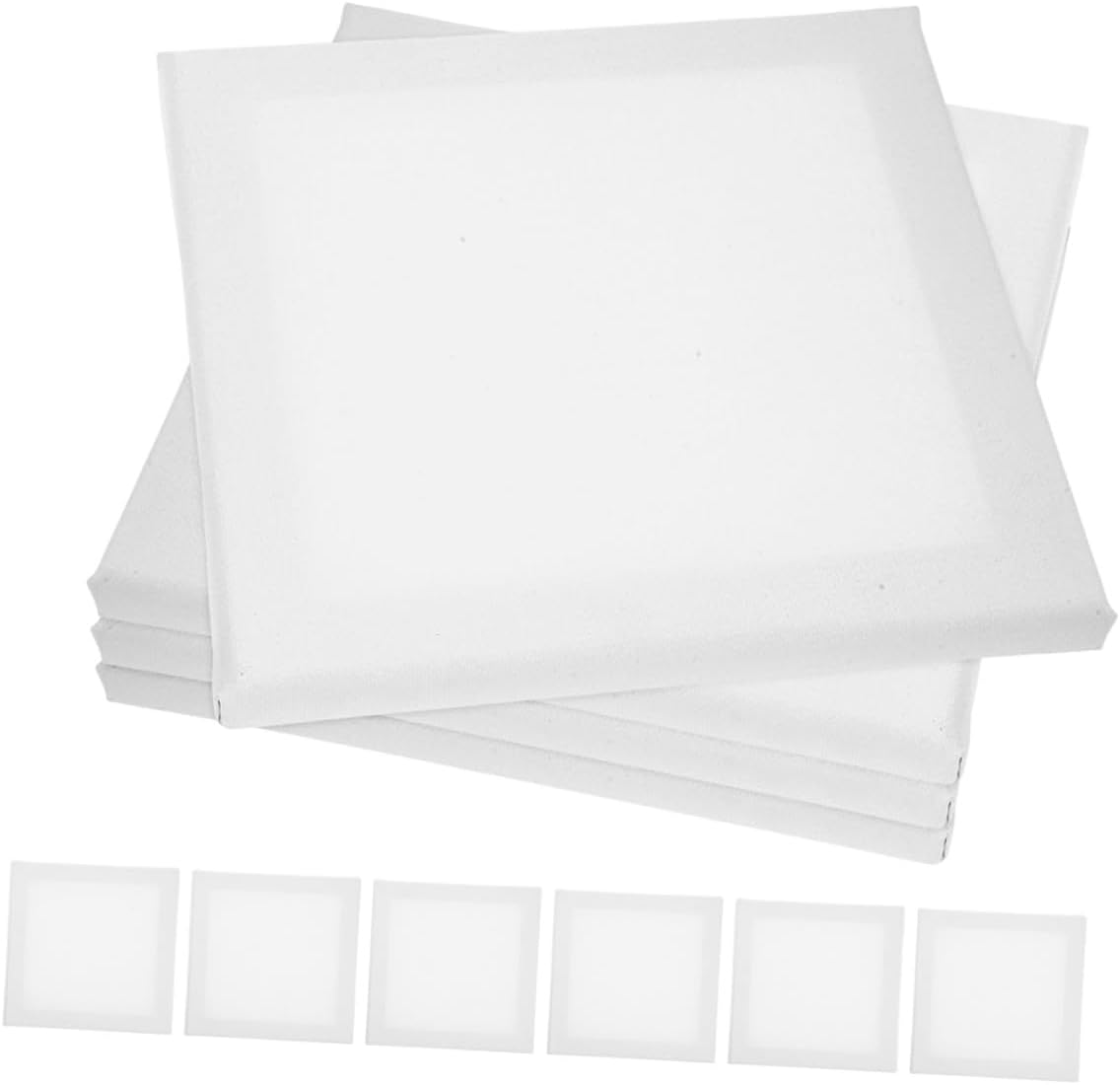 36 Pcs Square Cotton Canvas Boards for Painting, Artist Paint Panels for Oil and Acrylic Art Supplies, White Blank Drawing Boards Suitable for Students and DIY Art Projects