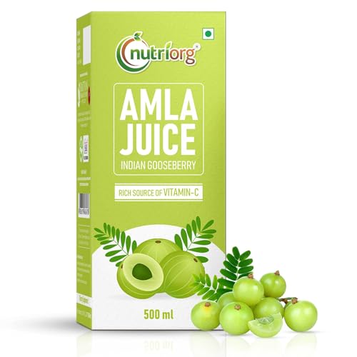Nutriorg Amla Juice 500 Ml | Company Owned Farmlands | Vitamin C Rich | Detox Juice