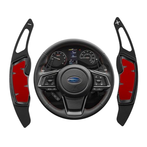 Ignition Key Sticking / Design Change to CVT Shifter / Selector Lever Components - 2012-2018 Subaru 7 CKE Compatible with Subaru Forester Outback XV Crosstrek Impreza Ascent Legacy WRX BRZ Scion FR-S GT86 Accessories Car Paddle Shifter Extension Shift Paddle Cover Trims -Black