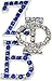 Zeta Phi Beta Sorority Sorority Swarovski Silver Overlap Crystal Pin