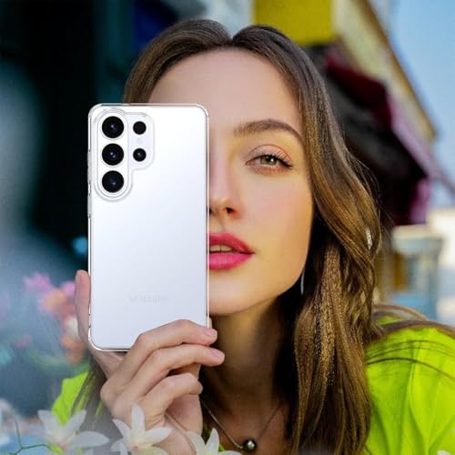 Image of DIZORO Magnetic Compatible with Samsung Galaxy S26 Ultra 5G Case Clear [Compatible with MagSafe][Anti-Yellowing][Built-in 4 Airbags][Military Grade Protection] S26 Ultra Phone Back Cover (Clear)