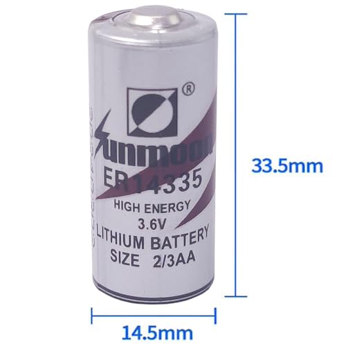 Baterías ER14335 3.6V 1650mAh pack 100 miniatura 3