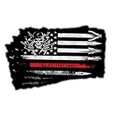 3Pcs Electrician American Flag Sticker, Power Lineman Sticker, Electrical Worker Gifts, American Flag Electrician Tools Toolbox Stickers for Laptop Phone Helmet Tumbler (Normal, 3')
