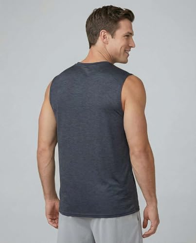 Image of Real Essentials 3 & 5 Pack: Men's Dry-Fit Active Athletic Tech Tank Top - Regular and Big & Tall Sizes (S-5XLT)
