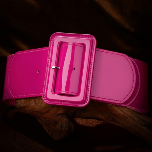 Image of VONMELLI Stretchy Wide Women Belts Elastic Vintage Belts for Women Fashion Ladies Waist Belt for Dress