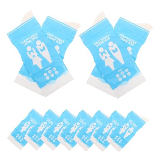 DECOMELODY 20個 ポータブル トイレ バッグ キャンプ トイレ バッグ 旅行 車用 ポータブル 小便器 道路 旅行 必需品 ユニセックス 小便器