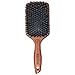 Spornette DeVille Cushion Paddle Boar Bristle Hair Brush (#344) with Wooden Handle Best for Straightening, Smoothing, Detangling & Styling All Hair Types for Women, Men, and Children