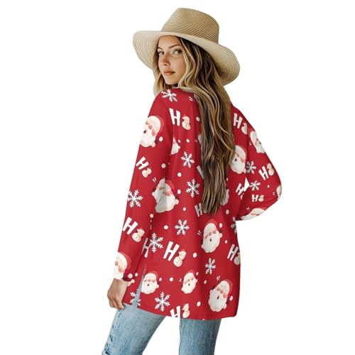 Image of Biyejit Women's Long Sleeve Open Front Cardigan Casual Loose Lightweight Cardigans with Pockets Drape Cardigan