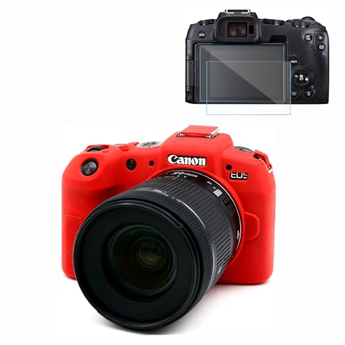 Frevyve Case for Canon EOS RP Body Camera Skin Anti-Scratch Lightweight Sleeve Soft Silicone Rubber Protective Case Cover for EOS RP Mirrorless Digital Camera Accessories (Red)
