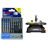 Rockwell RK7323 Blade Runner X2 Portable Tabletop Saw with 10-Piece Assorted T-Shank Jig Saw Blade...