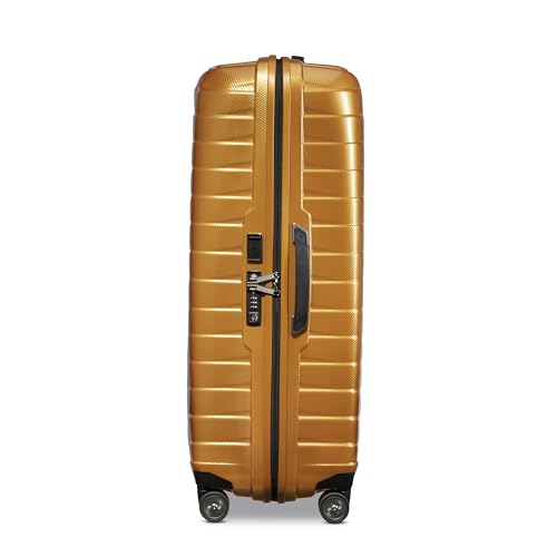 Image of Samsonite Proxis X-Large Hardside Luggage with Dual Spinner Wheels - Innovative Roxkin Lightweight Shell With Ultimate Durability- Includes TSA Lock, Ergonomic Telescoping Handle - Honey Gold