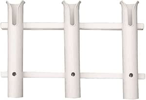 Taco Metals Marine P03-063W 3-Rod Deluxe Poly Rod Rack - White : Buy ...
