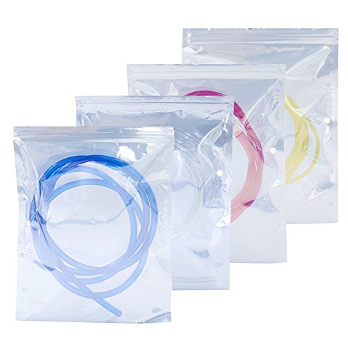 Hilitchi 20-Feet 4 Color Transparent Petrol Fuel Line Hose Lubricant Of 4 Sizes Tubing For Weedeater Chainsaw Common 2 Cycle Small Engines #TOP6