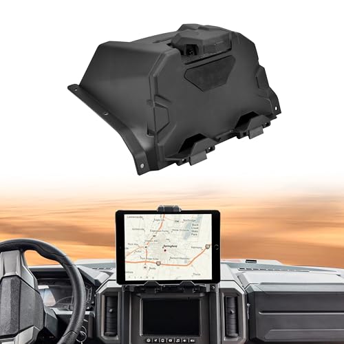 UTVSXPERT Tablet Holder for Polaris Xpedition XP/ADV 2024 2025, Sporty Electronic Device Mount with Storage Box Phone Mount Tablet Holder for Polaris Xpedition XP/XP 5/ADV/ADV 5 2024 2025 Accessories