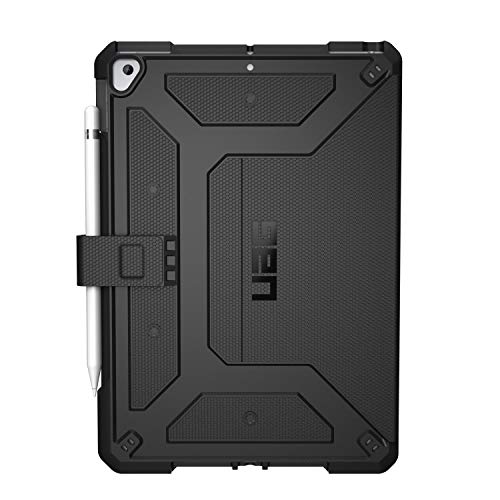 URBAN ARMOR GEAR UAG Designed for iPad 10.2 Case Black, 9th Generation 2021, 8th Gen 2020, Rugged Heavy Duty Protective Durable Folio Cover & Kick Stand, w/Pencil Stylus Holder, Metropolis Series by URBAN ARMOR GEAR - Image 2