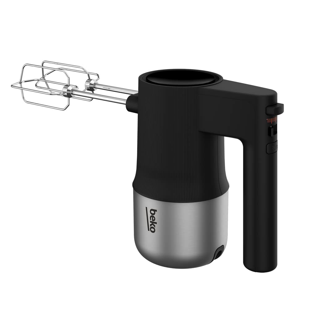 Beko HMM 81504 BX Hand Mixer, 500 Watts, Inox Housing, 4 speed settings, Turbo function, Eject button, Stainless steel beaters