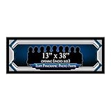 PFF PictureFrameFactoryOutlet - 13x38 Inch - Premium 1.25" Black Profile - Picture Frame for Artwork, Puzzles, Photos, Certificates
