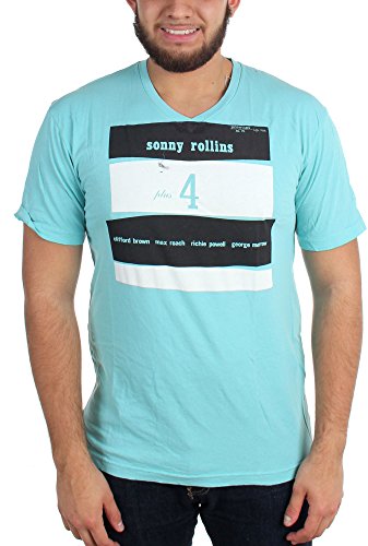 Sonny Rollins - Mens Plus 4 T-Shirt, Large, Baby Blue