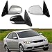 Complete Electric Wing Mirror Compatible with KIA Forte 2009-2013 with Turn Signal - Left Side, 3 Pins & 5 Pins Compatibility(3 Wire Left7)