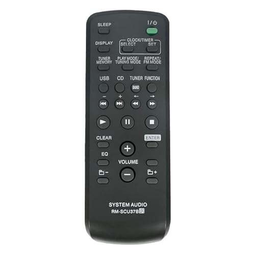 Replace Remote RM SCU37B For Sony Mini HI FI Component System LBT SH2000 SS SH2000 CMT BX3 CMT BX30R HCD CBX3 MHC EX600| | - - (Color: Black)
