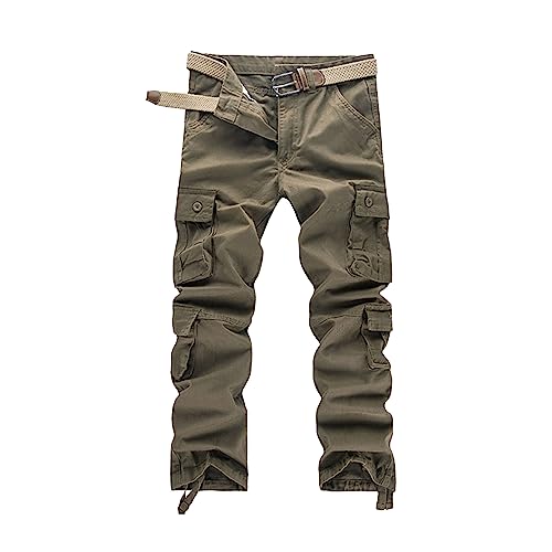 Pantalon militaire BDU jaune pour homme en taille 56 avec ses 8 poches pratiques