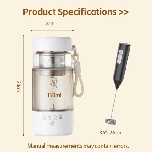 Image of Travel Glass Electric Kettle 350ml, 300W 4 Temperature Settings