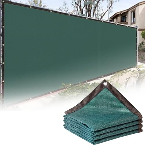 Red De Sombra con Ojales,Tela Sombra Verde Oscuro 2x6m 3x5m 4x8m Toldo De Sombra Exterior, Malla De Protección Solar 90%, para Patio Plantas Flores Balcón(Size:3x5m/10x16ft)