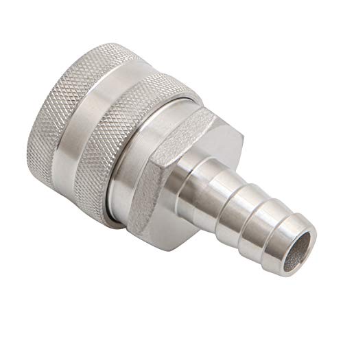 2 Pack 1/2" Barb Hose Home Brewing 304 Stainless Steel Female Quick Disconnect Mash Tun Wort Chiller Beer Brewing Connector Brewing Equipment #TOP3