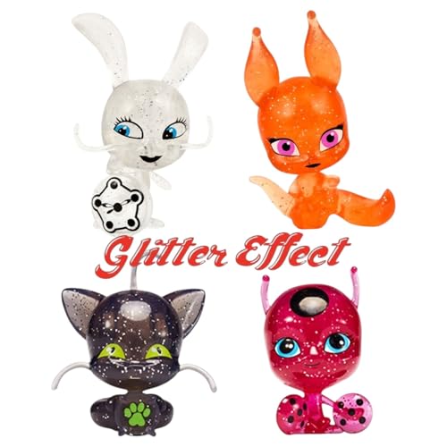 BANDAI – Miraculous Ladybug – Coffret 8 Figurines Kwamis – Mini‑Personnages à Collectionner – Mini Figurines Mignonnes Kwami Miraculous - Idée Cadeau Jouet Enfant dès 4 Ans - P50532