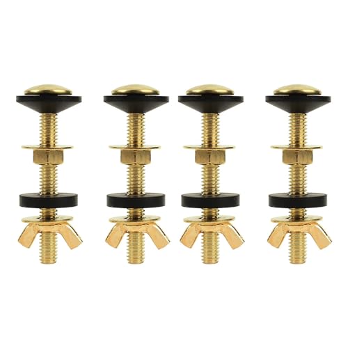 2Pcs Toilet Tanks Bolts Replacement Set Sturdy Screws and Washers Bathroom Accessory for Easy Installation Designs