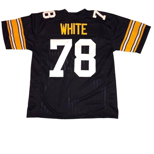 Generic Dwight White Black Jersey Stitched Custom Football New No Brand/Logos (US, Alpha, XX-Large, Regular, Regular, Black)