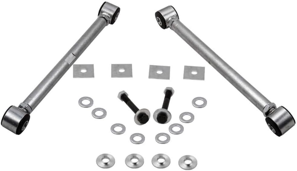 Suspension Rear for Chevy for Corvette 1963-1977 Strut Rods W/Bushings (Steel) (Silver)