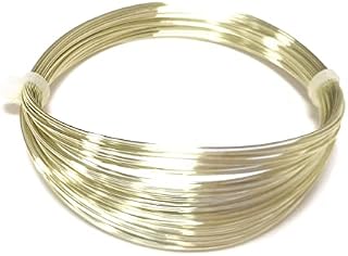 Copper Craft Wire Pale Gold Enamelled 15m Coil 0.5mm Thick - Perfect for Jewellery Making, Beading, and Wire Wrapping