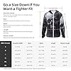 Horror Ghost Skull Print Unsex Lightweight Hoodie, Sun Protection Full Zip Hooded Jackets with Pocket S-3xl Black #4