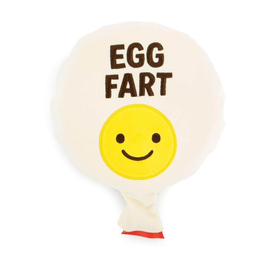 Keycraft Plushie Whoopee Cushion Egg – Funny Egg Fart Plush Toy, Squeezable Fart Noise Maker, Novelty Prank Toy & Gag Gift for Kids and Adults, Soft Joke Toy Age 3+