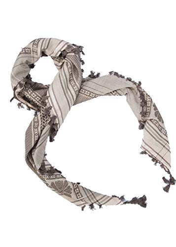 Image of Merewill Cotton Shemagh Tactical Desert Wrap Keffiyeh Head Neck Arab Scarf For Men 49 inchx49 inch