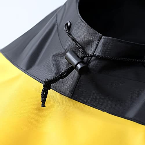 Poncho de lluvia impermeable y resistente al viento con cubierta de espejo retrovisor 8