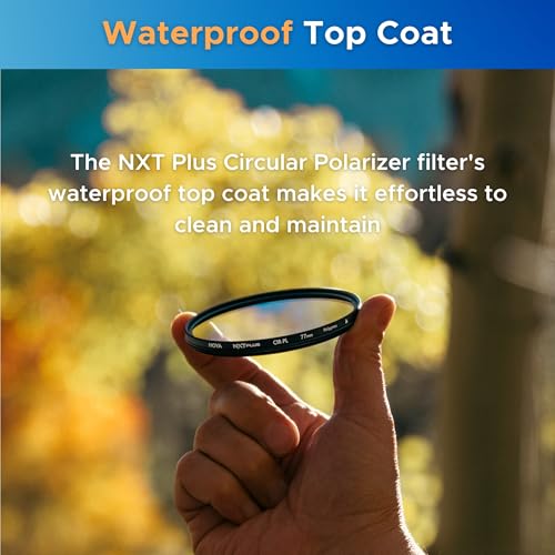 Hoya NXT Plus 72mm Polarizing Filter — Circular Polarizer with Waterproof Top-Coat, 10-Layer HMC Coatings, 1.72 Filter Factor for Faster AF, Low-Profile Aluminum Frame for Outdoor Photography