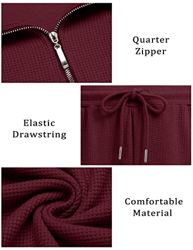 Coofandy Mens Short Sleeve Casual Shorts Sets Summer Athletic Workout Outfits Zip Polo Suit Jogging Suits Sets #TOP4