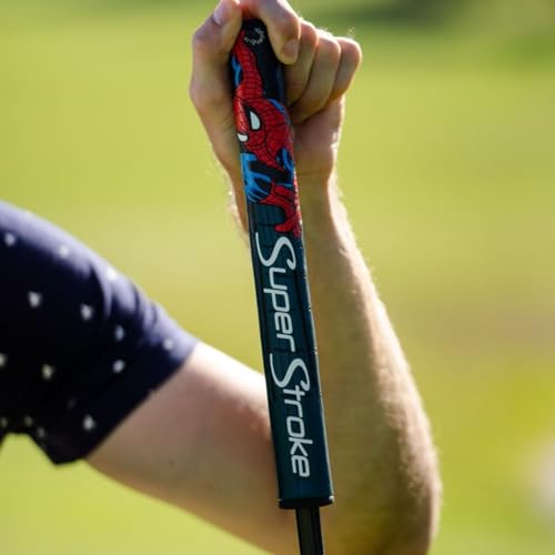 image for SuperStroke Tour 2.0 Putter Grip, Spider-man, Marvel Line, Improves Fe