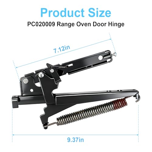 Image of 2 Pack PC020009 Range Oven Door Hinges Part, Compatible with Viking Range Series VGSS360 VGSC487 VGIC365 VESC305 VDSC487, Replaces AP5315870 811473 Heavy-Duty Hinge Kit