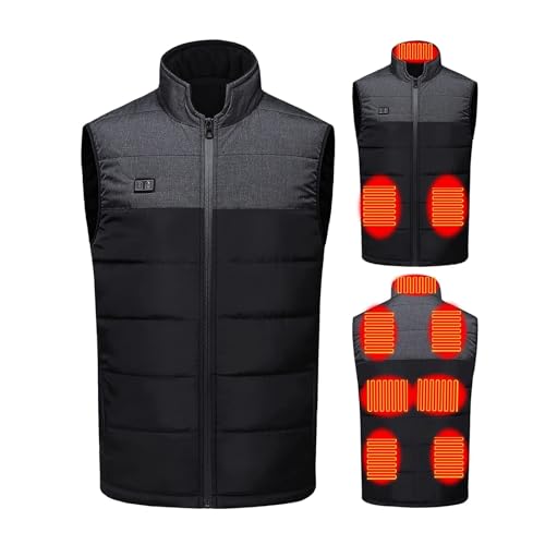 joyvio Gilet chauffant pour hommes et femmes, charge USB, chauffe-corps