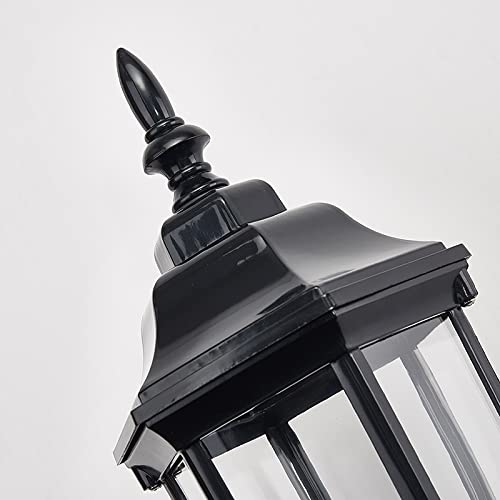 Lampe de rue résidentielle rétro blanc étanche au design soigné pour façade