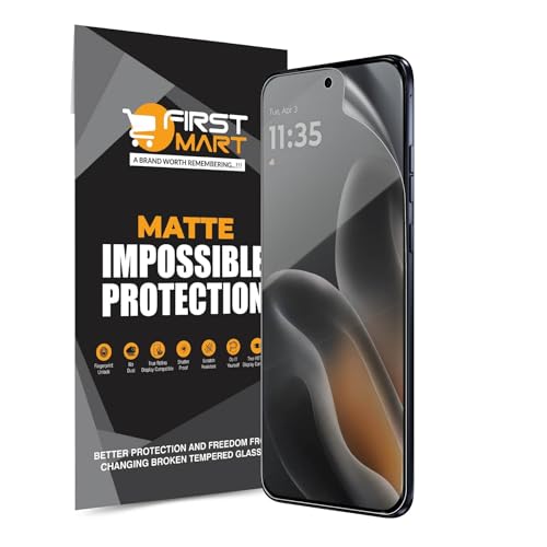 Image of FIRST MART Matte Screen Protector for Motorola Edge 70 Fusion - TPU Anti-Glare Protection, Fingerprint Working, Bubble-Free, Edge to Edge Coverage [ 1 Pack]