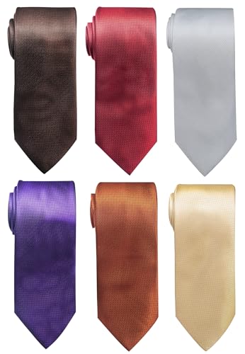 Image of Passabin Tie For Men Necktie Woven Jacquard Neck Ties Set 6 PCS
