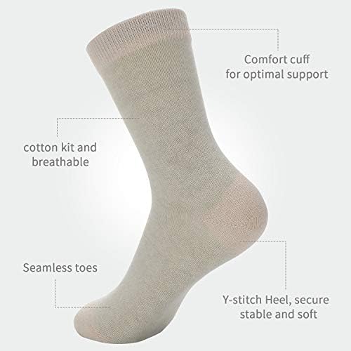 Laulax Ladies 3 Pairs Naturally Colored Organic Cotton Socks, Gift Set, Size UK 3 - 7 / Europe 36 - 40, Beige, Light Brown, Cream