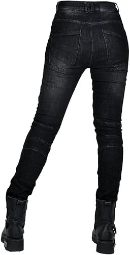 Miniatura 7 de Pantalones protectores de motocicleta para mujer con almohadillas CE Armor Retro Street Moto Motocross Racing Jeans